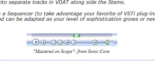 Mastered on Scope by Sonic Core